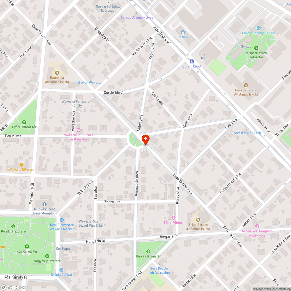 Hulladék az avar alá "rejtve" bejelentés helye