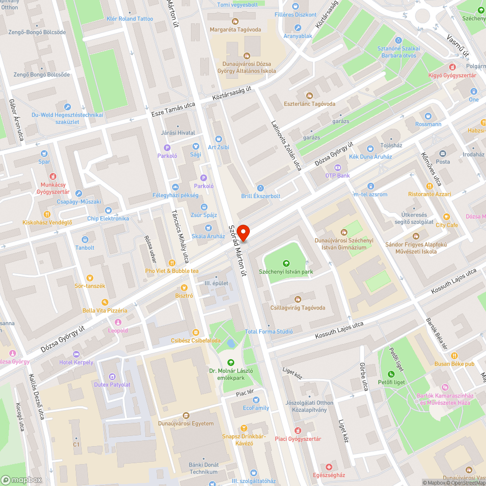 gyűrődések és kátyú bejelentés helye