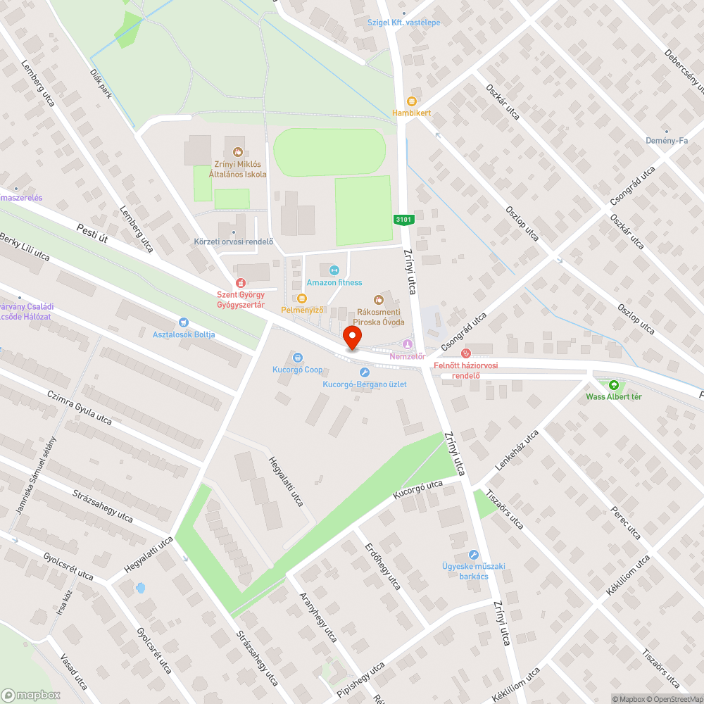 Lépcsőszerűen álló betonelemek bejelentés helye