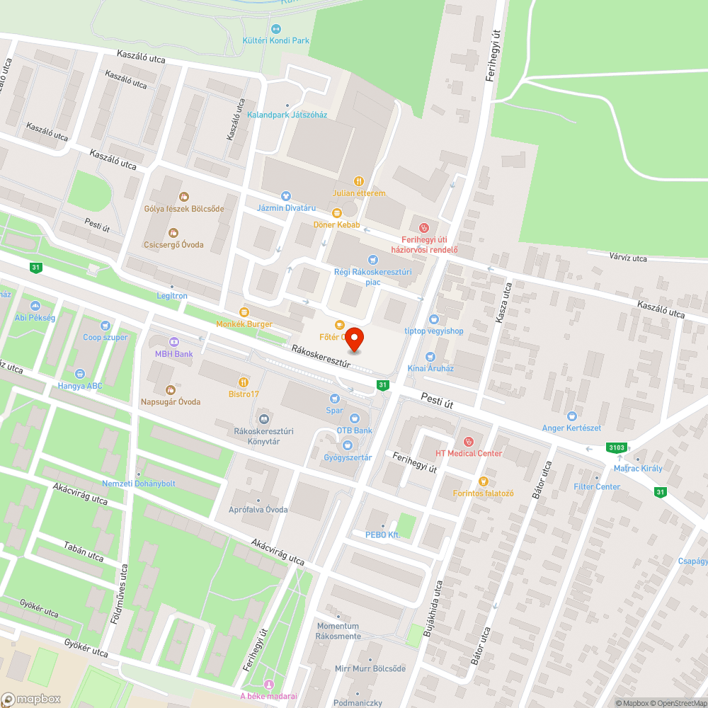 Kordon bejelentés helye