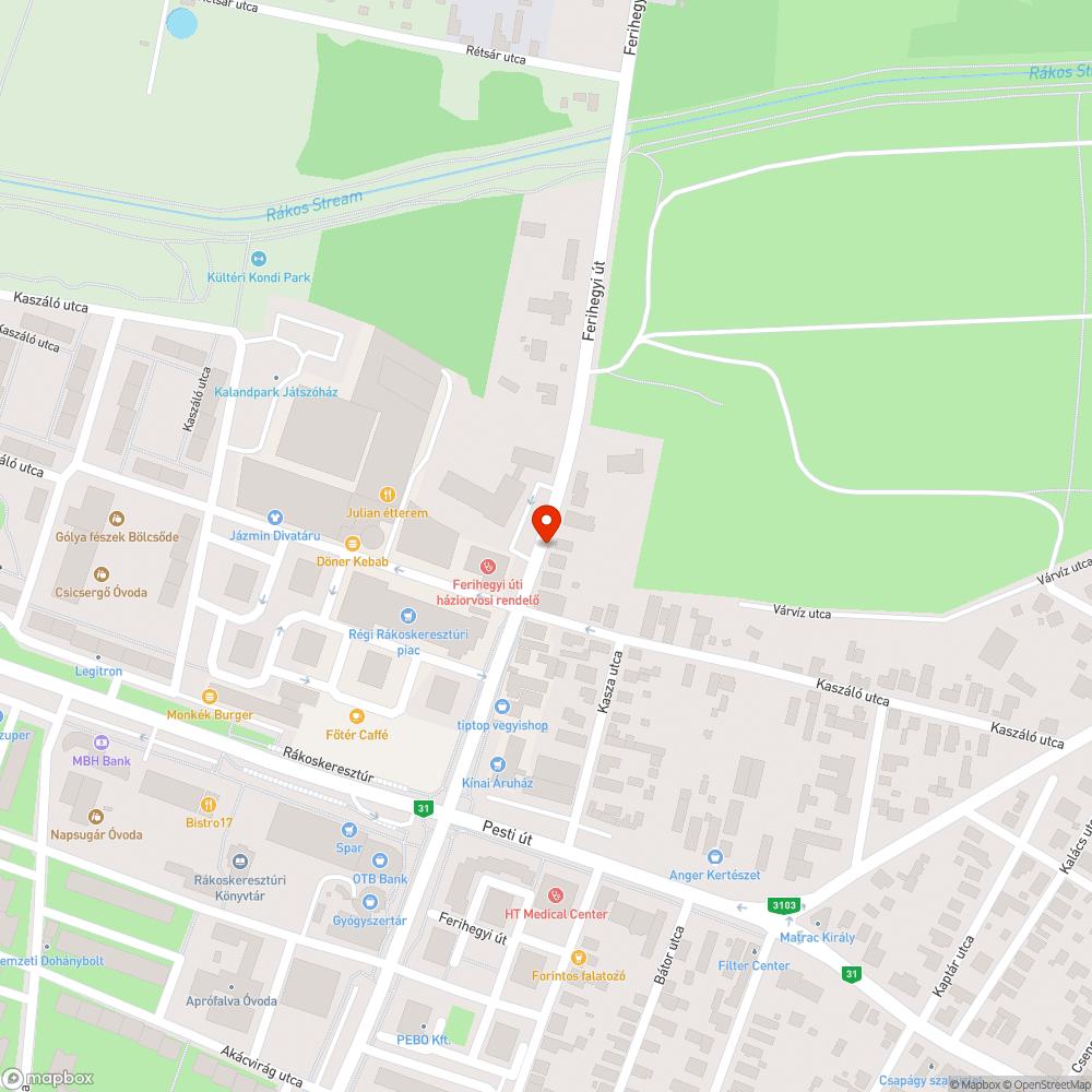 Katasztrofális járda bejelentés helye