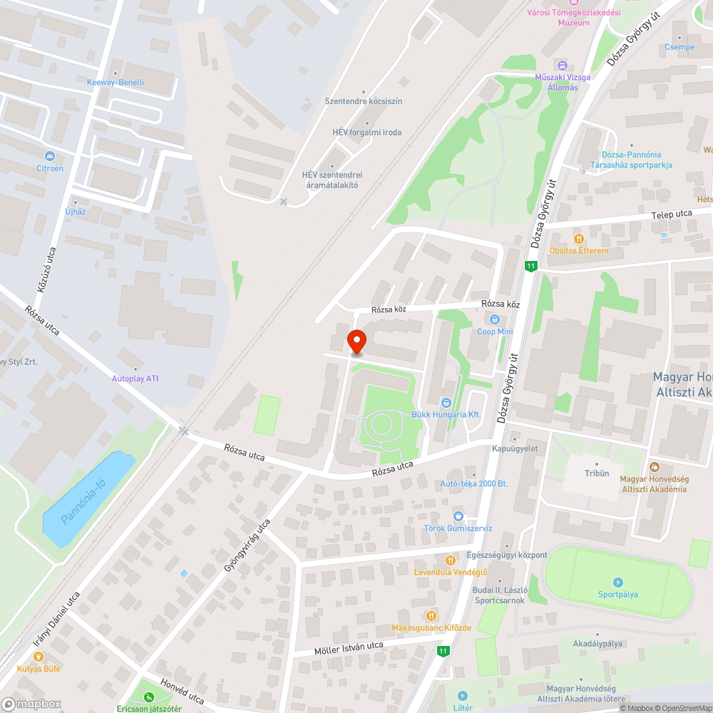 Szemét bejelentés helye