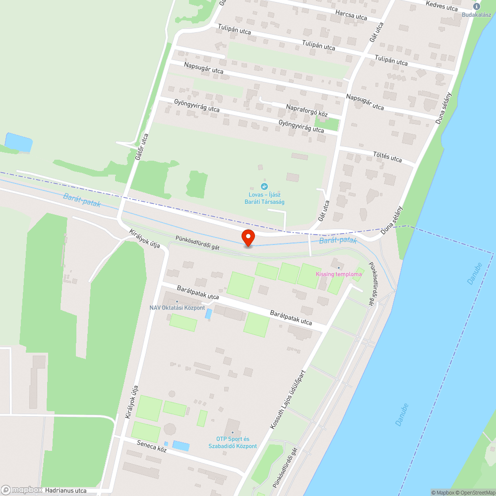 Sötét, keskeny járda bejelentés helye