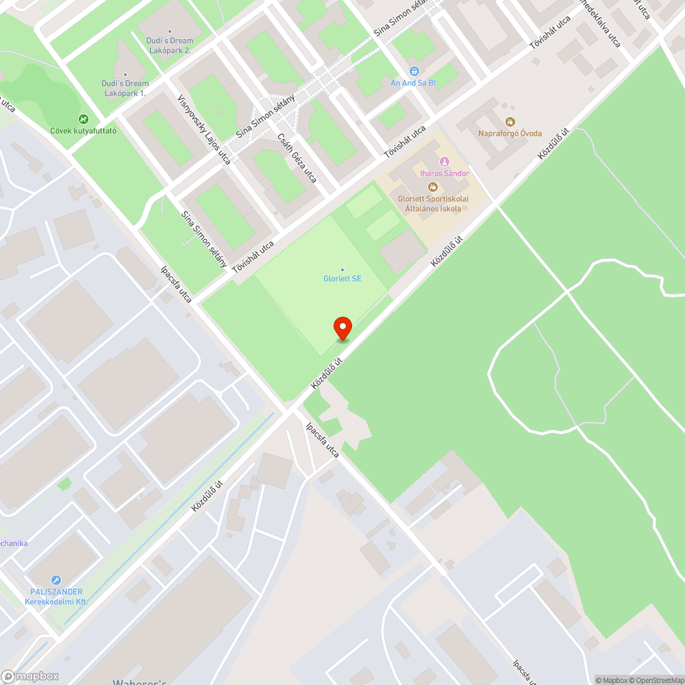 Szemét a  Halmierdő mellett bejelentés helye