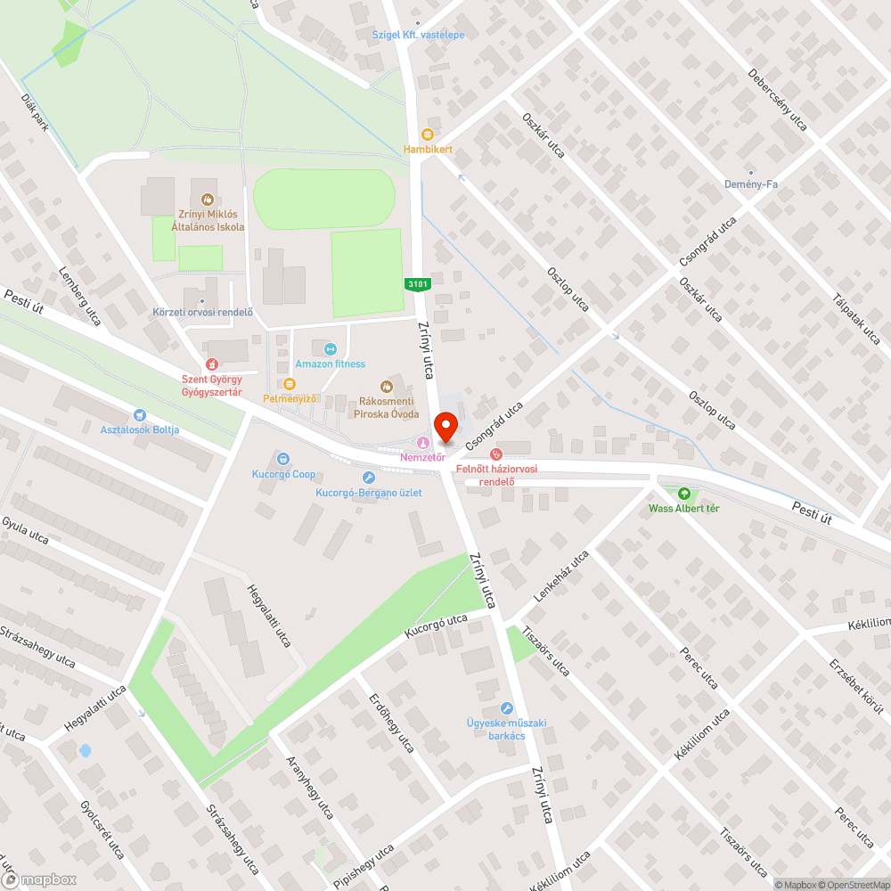 Jelzőlámpa bejelentés helye