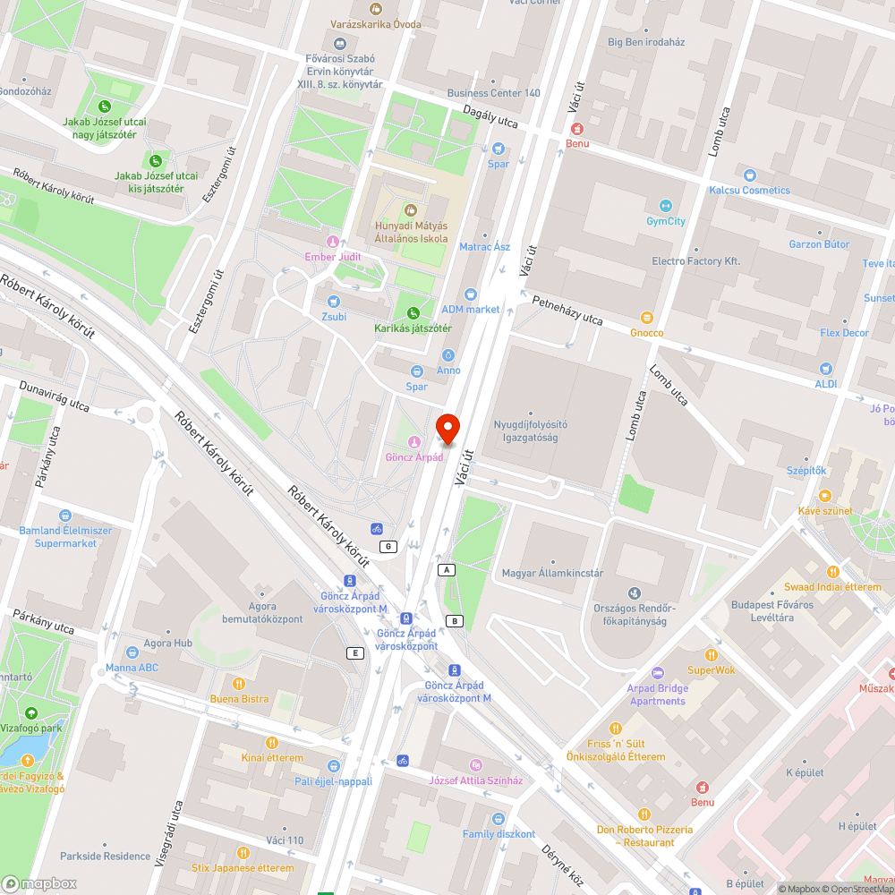 Elégett szemeteskuka bejelentés helye