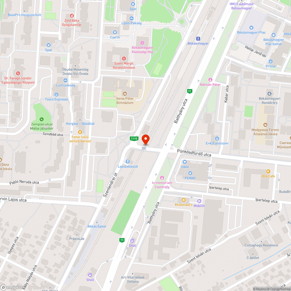 Kopott andráskereszt, hiányzó LED lámpa bejelentés helye