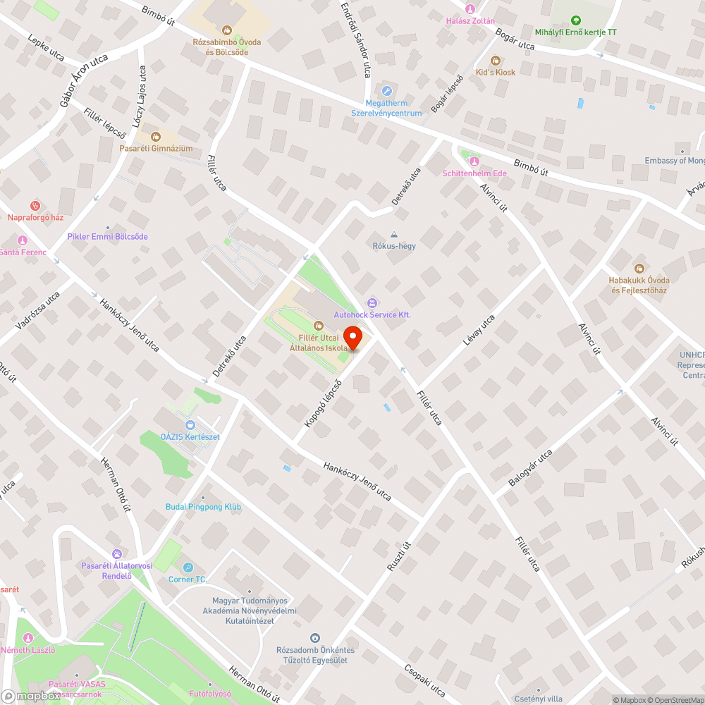 Elhagyott autó a Kopogó lépcsőn bejelentés helye