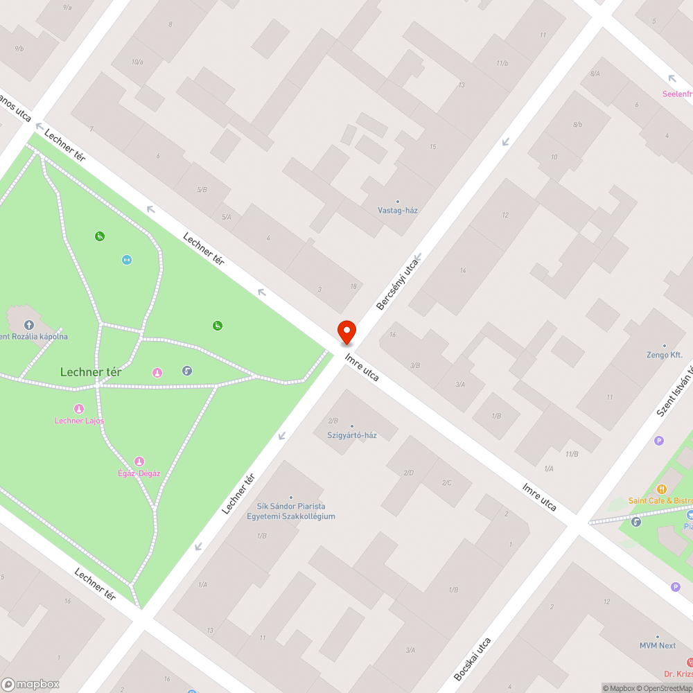 Megsüllyedt szegély a Lechner téren bejelentés helye