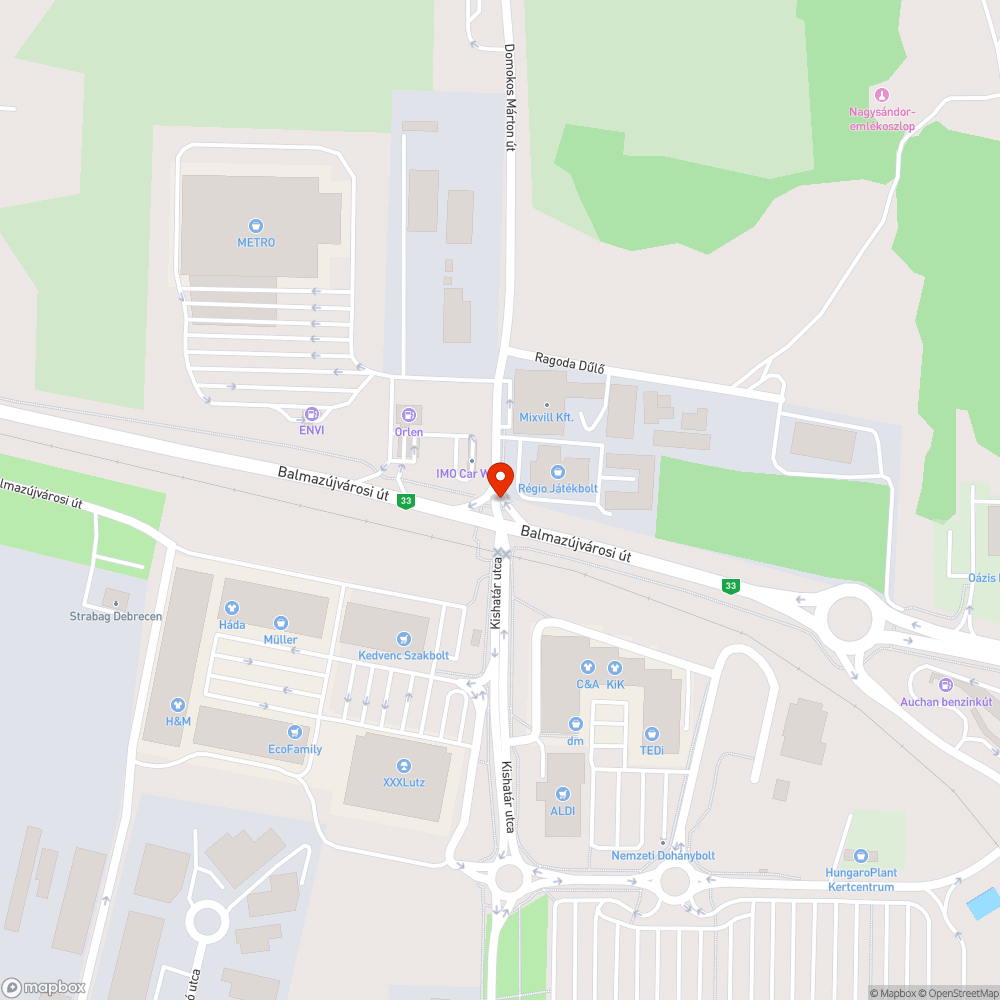 Balesetveszélyes telezöld bejelentés helye