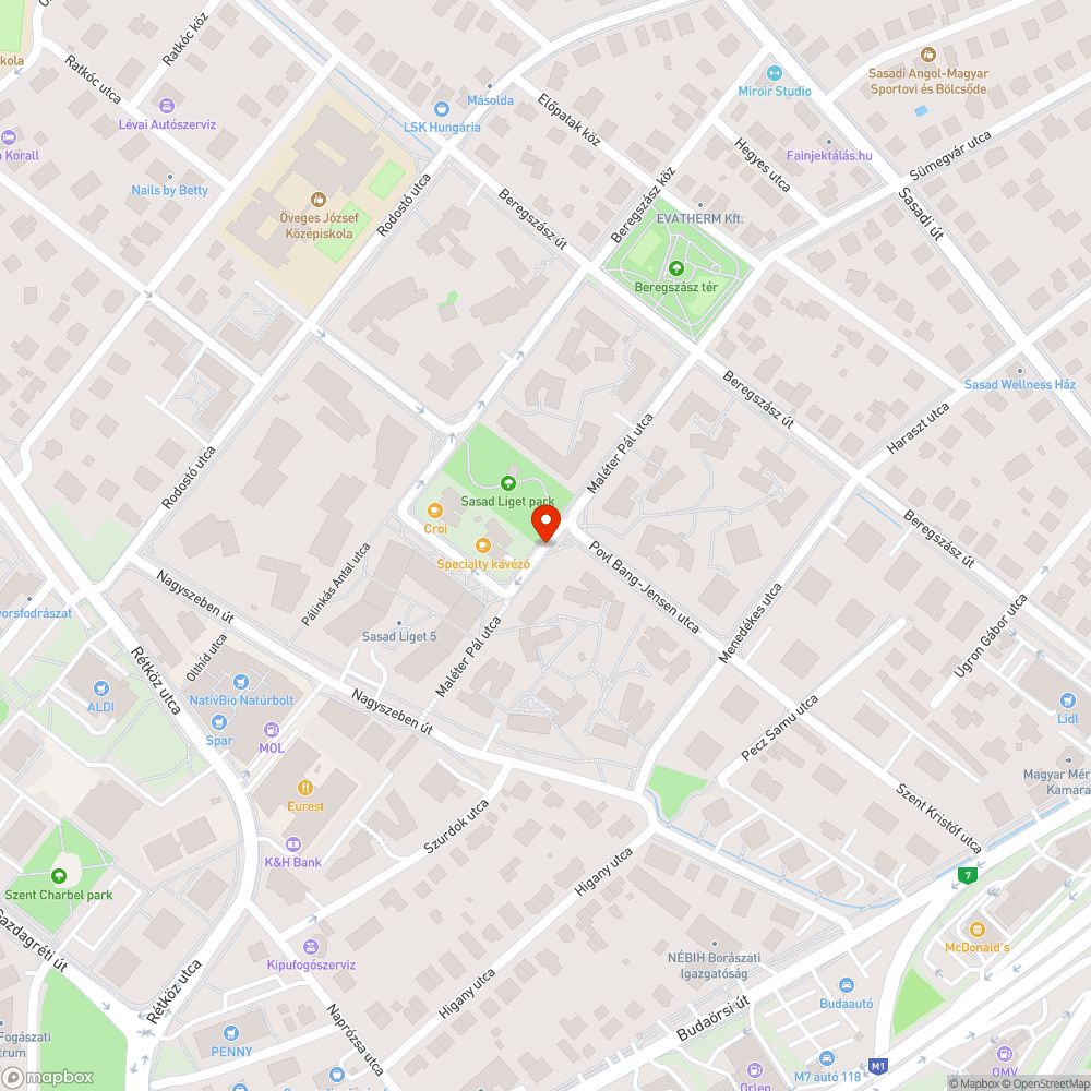 Megrongált fák bejelentés helye