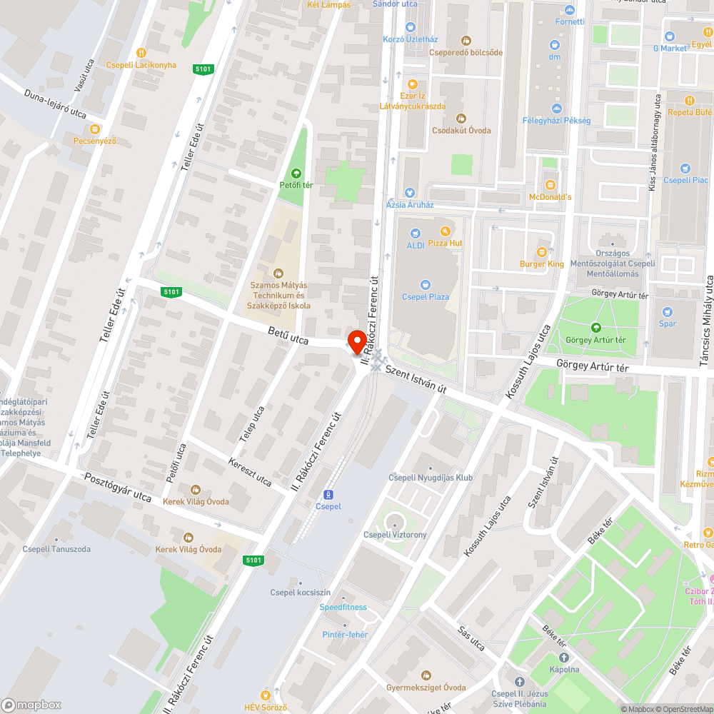 Hiányzó fényterelő bejelentés helye