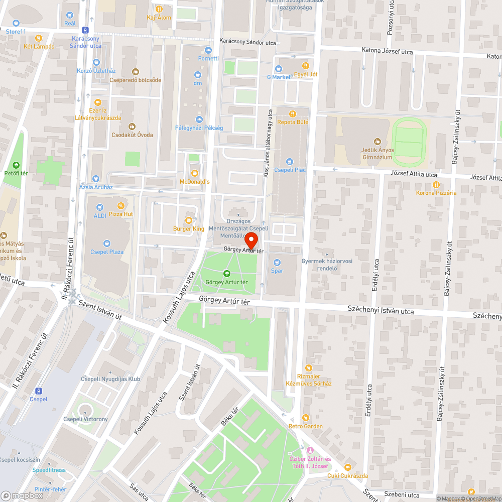 Betonnal kipótolt térkő bejelentés helye