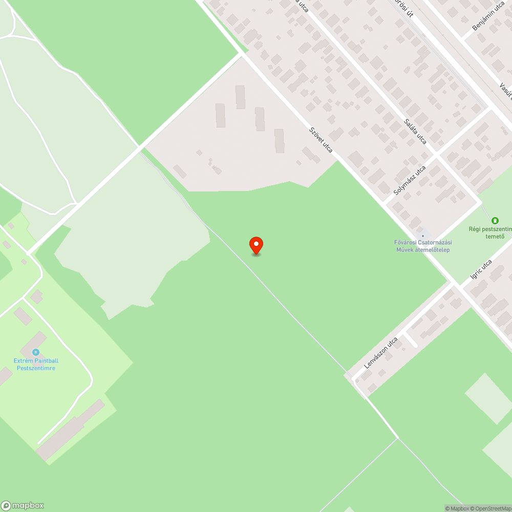 Szemét az erdőben bejelentés helye