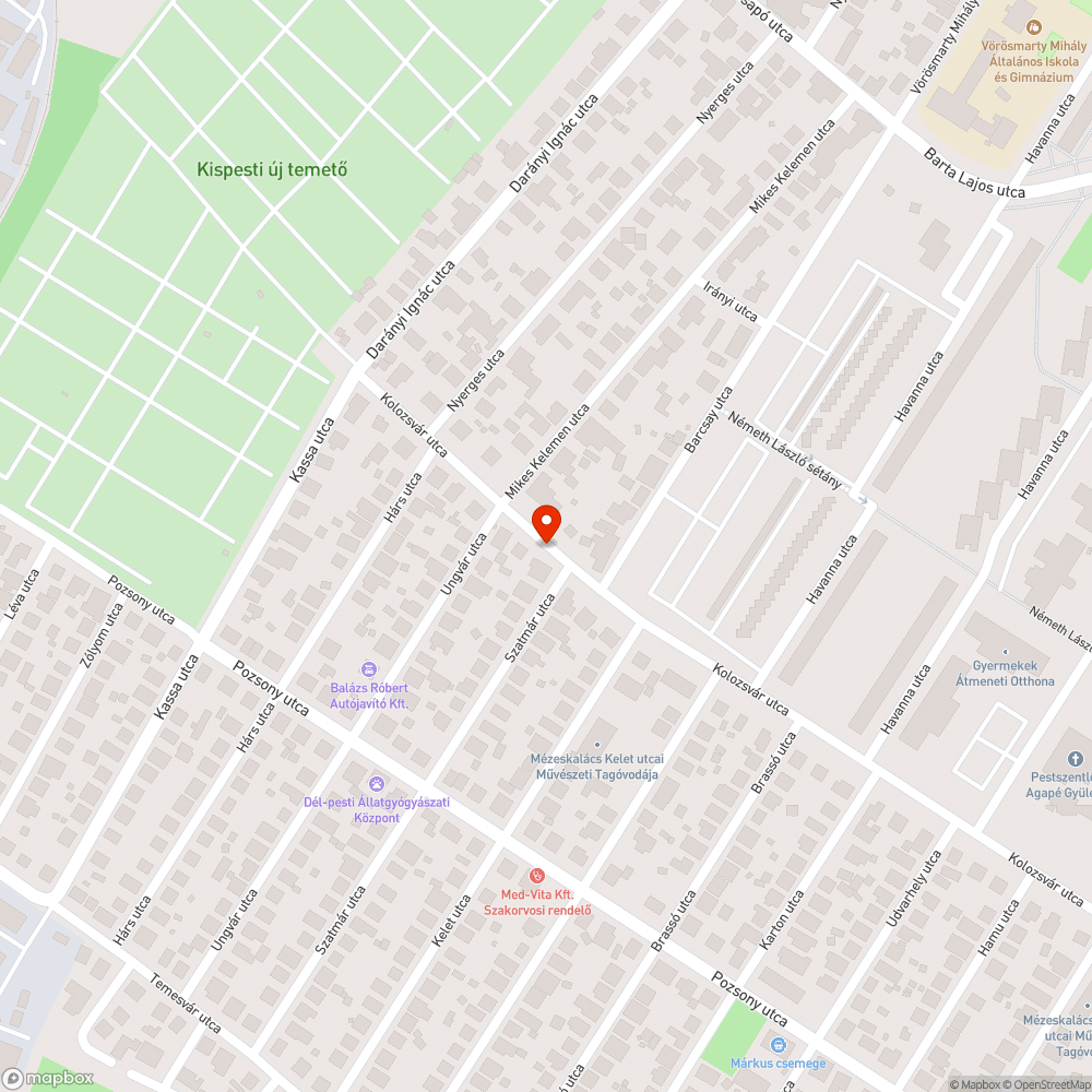 Rossz út bejelentés helye