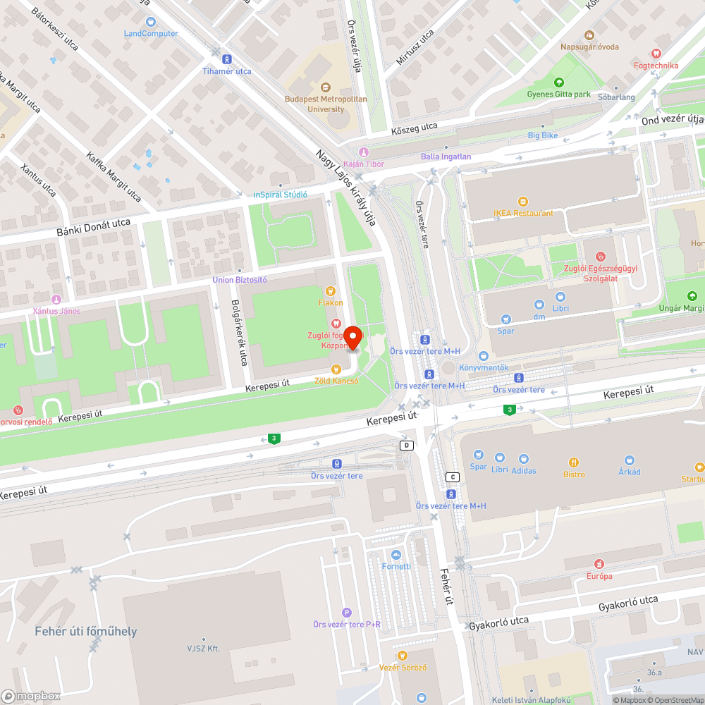 Hiányos gyeprács bejelentés helye