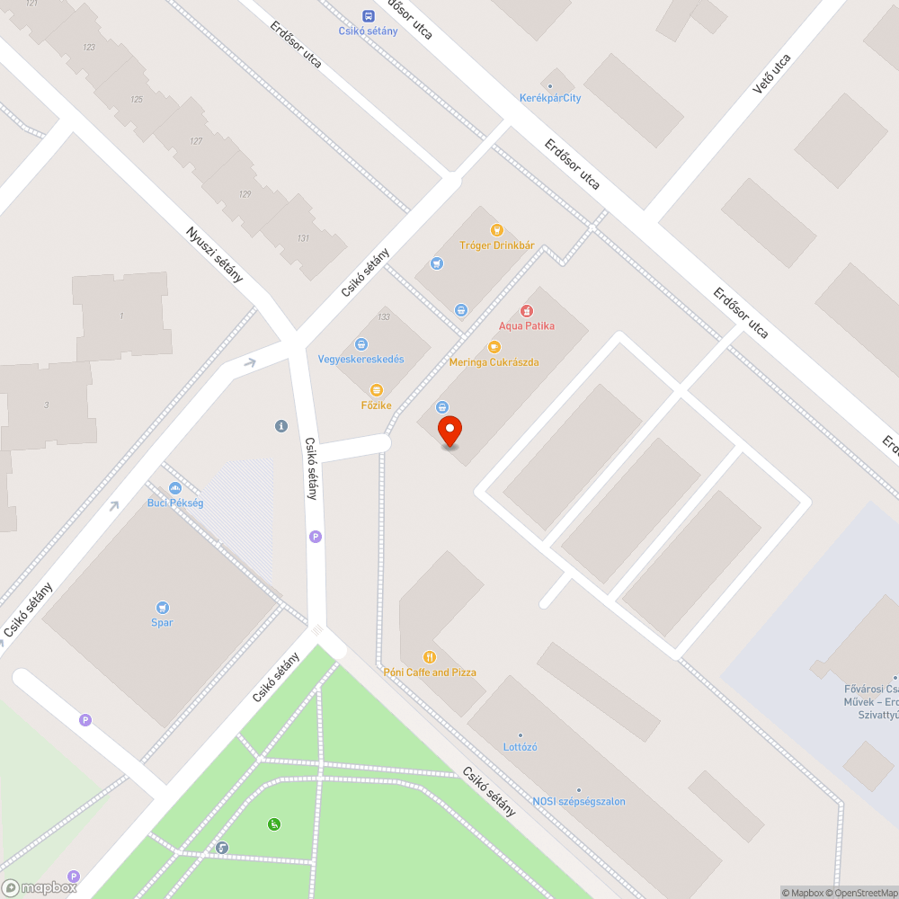 Szemét és mocsok az üzletsor végében bejelentés helye