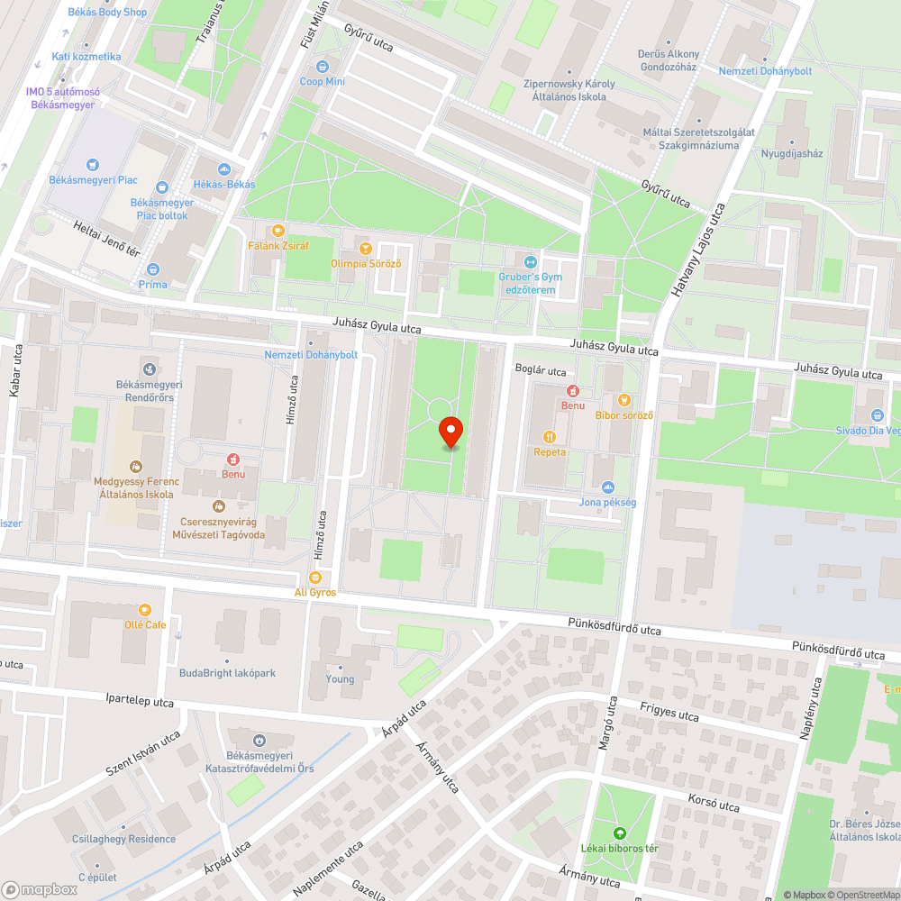 Rossz állapotú szemetes bejelentés helye