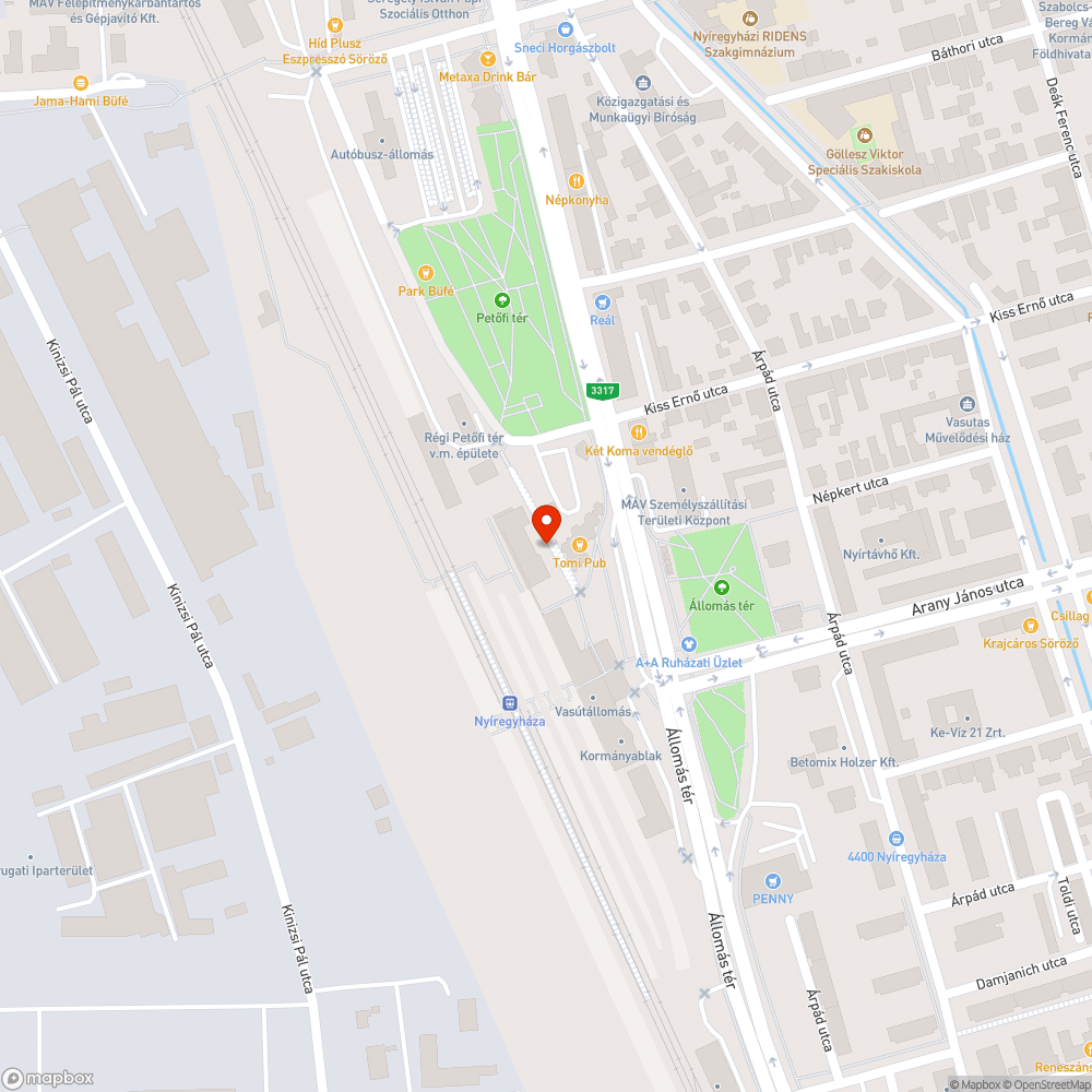 Folyamatosan szemetes terület bejelentés helye