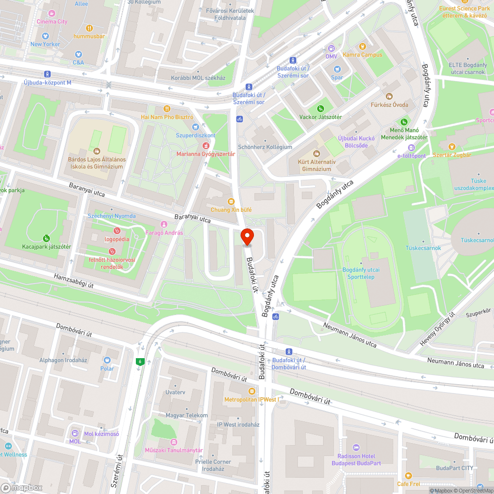 kidőlt pollerek  - 3 db / Budafoki út bejelentés helye