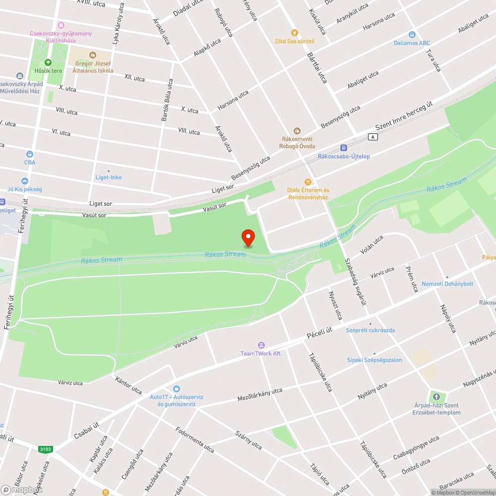 Kerékpárút mellett kidőlt fa bejelentés helye