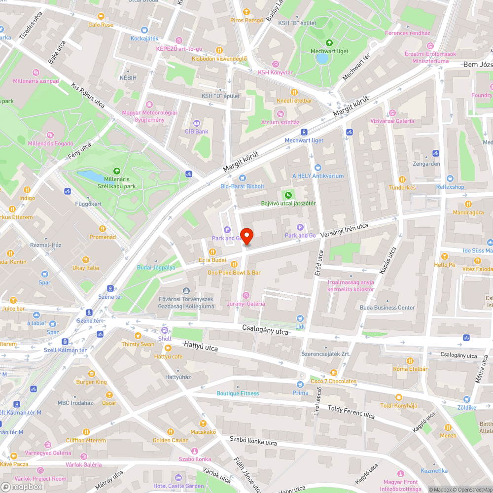 Megdőlt poller bejelentés helye