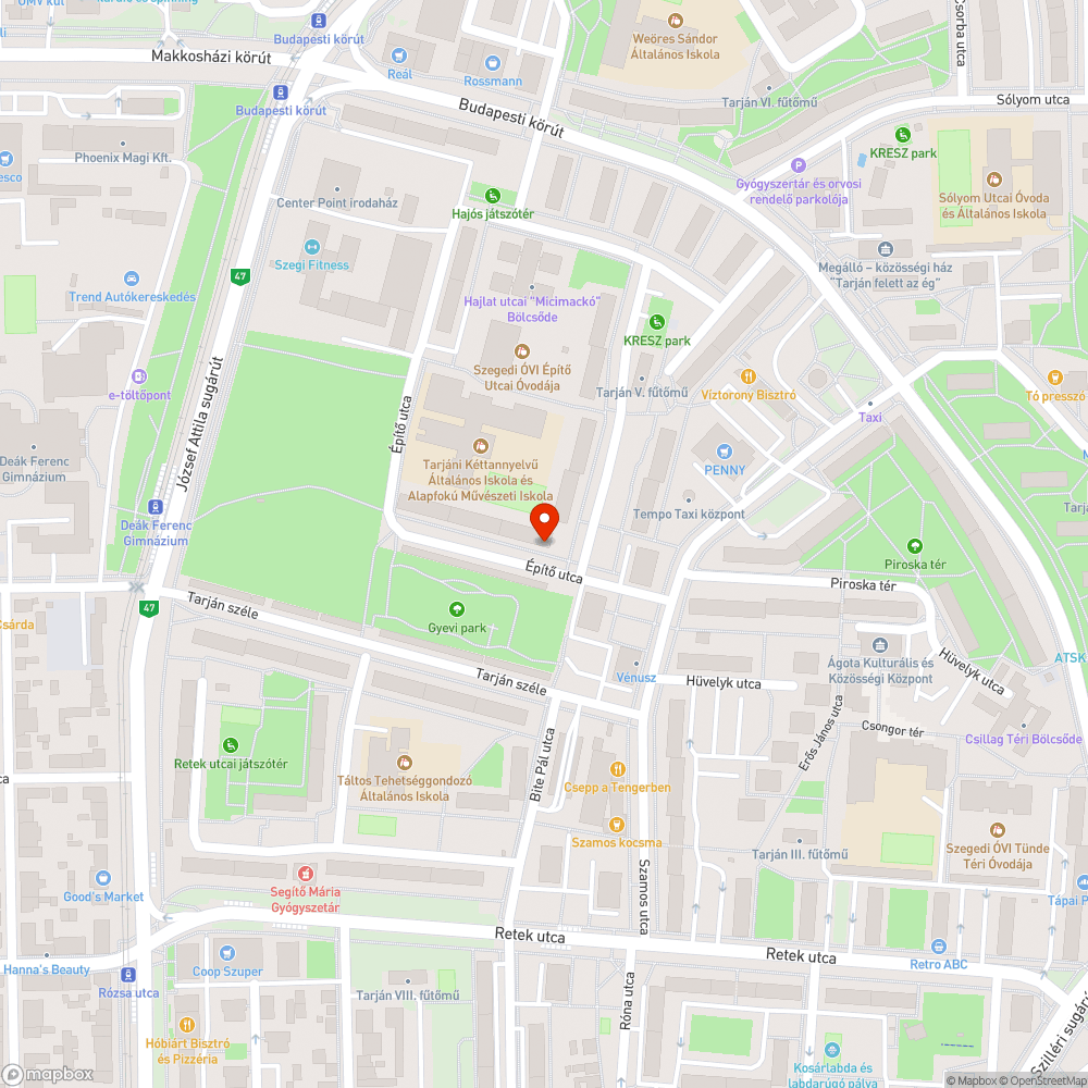 Eldugult víznyelők - Építő utca bejelentés helye