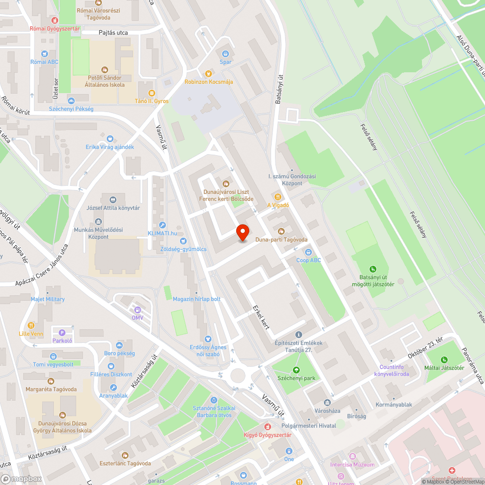 nyitott oszlopajtó bejelentés helye