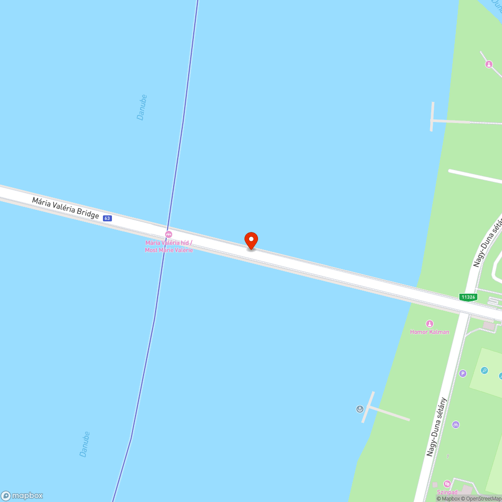 Graffiti a hídon bejelentés helye