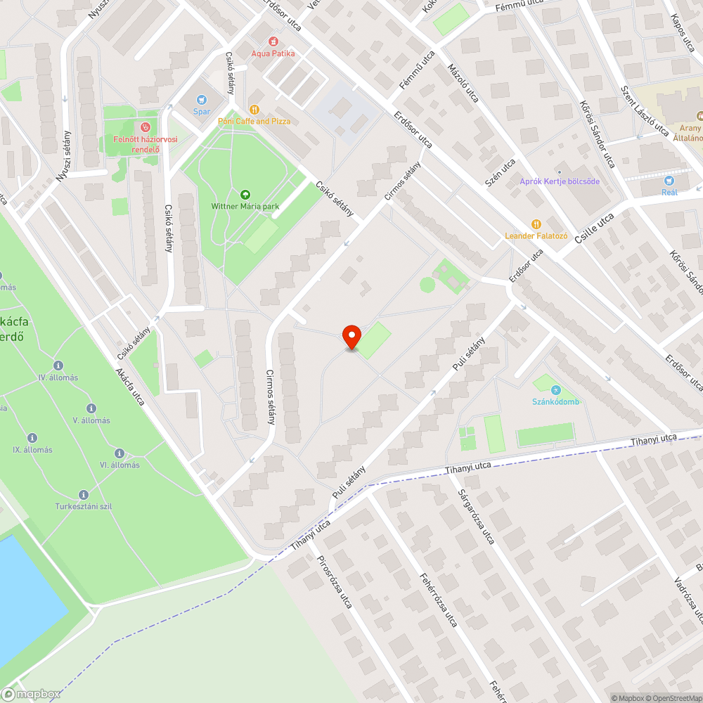 Hiányzó szemetes bejelentés helye