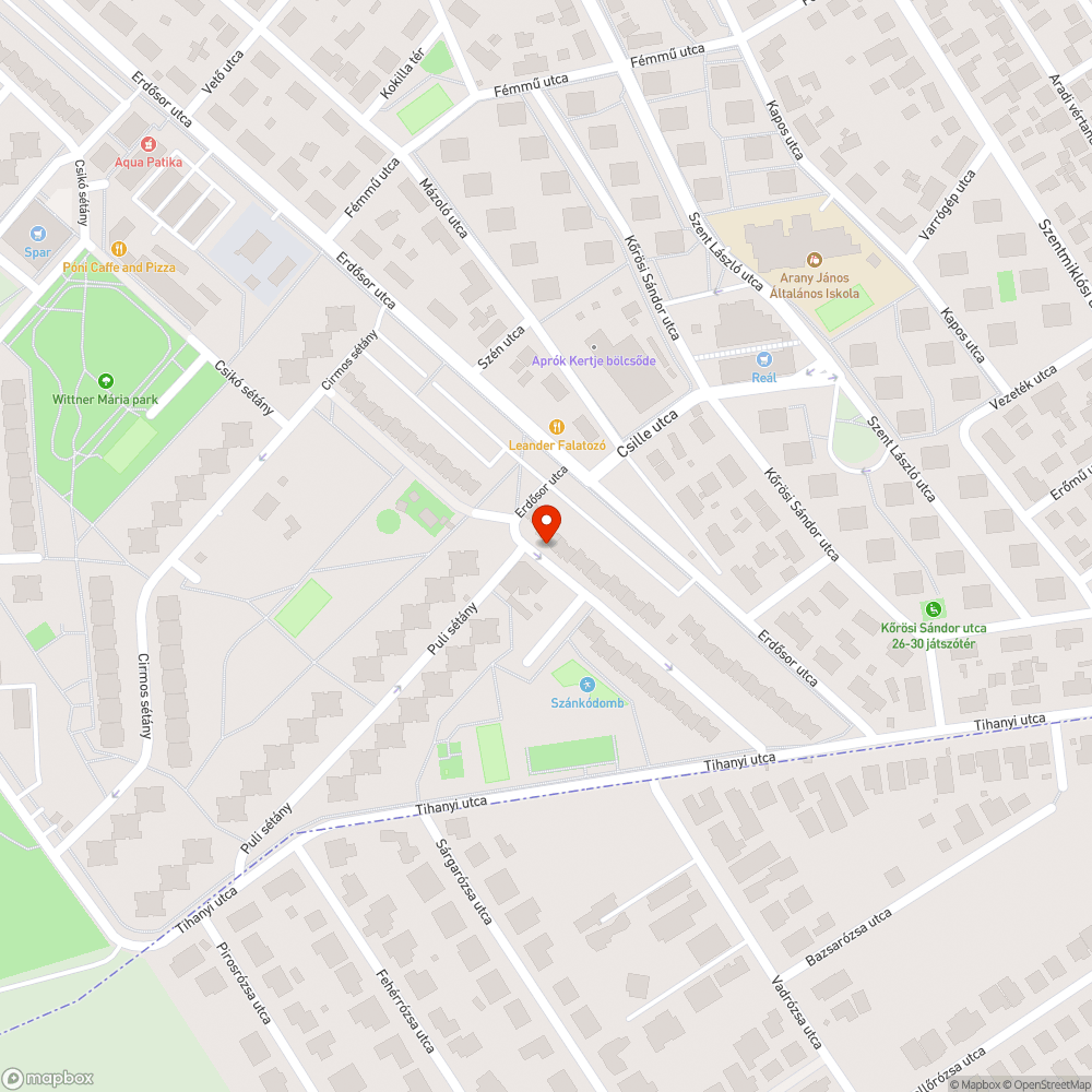 Hiányzó tábla bejelentés helye