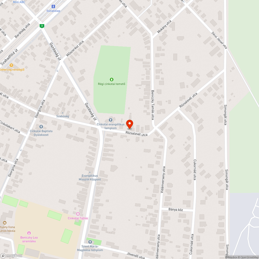 Járda bejelentés helye