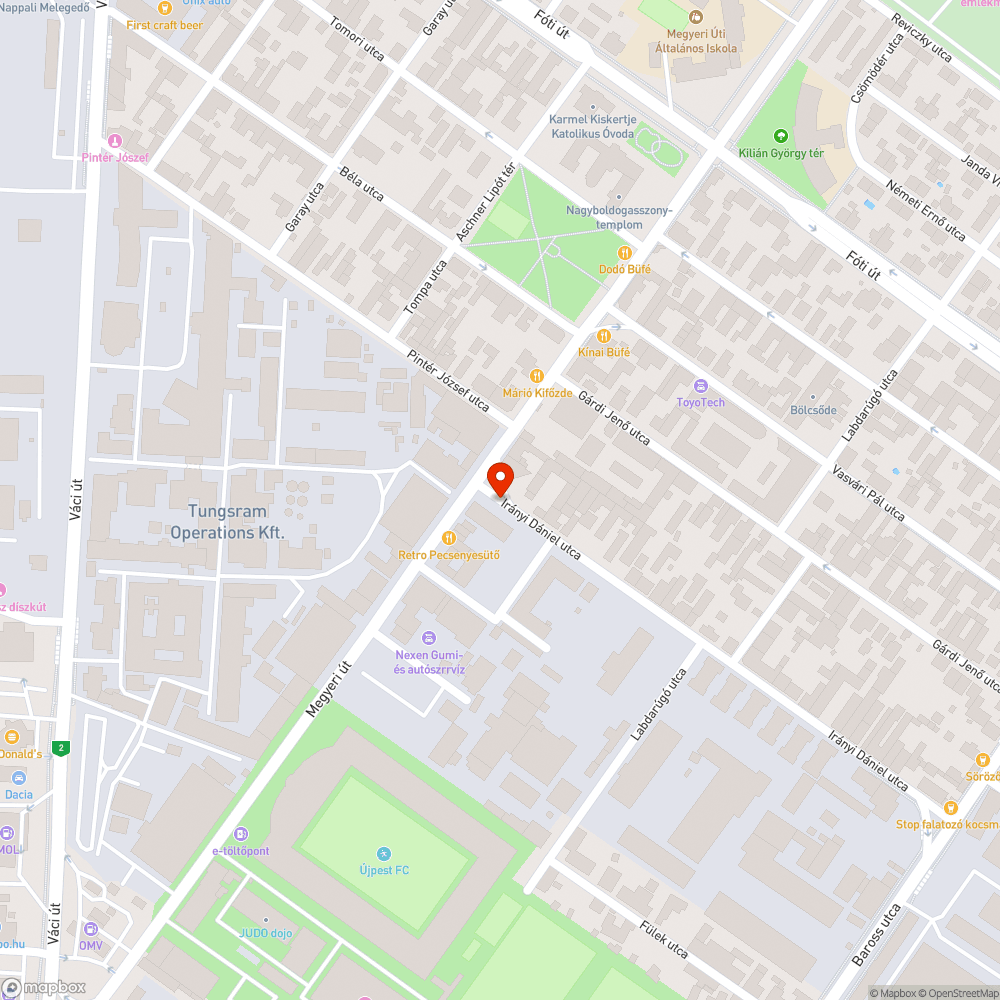 Lekopott útburkolati jel bejelentés helye