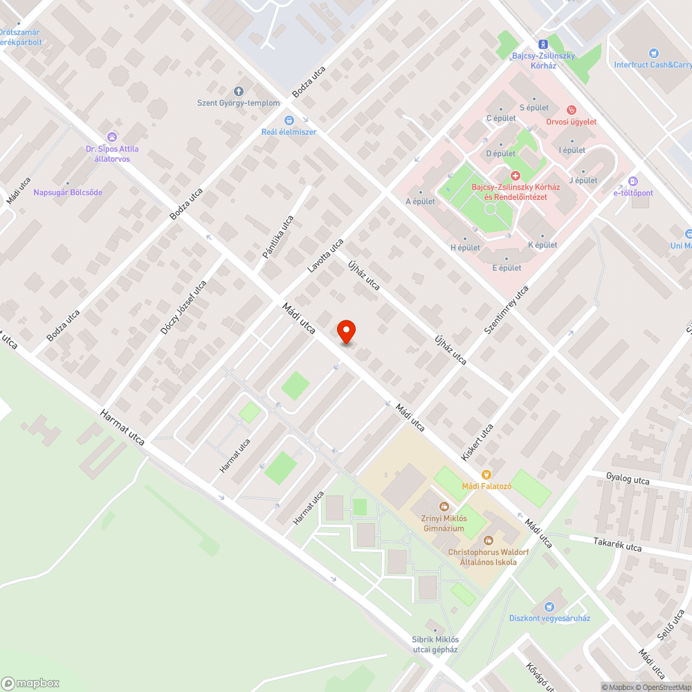 Borzalmas állapotban lévő útszakasz bejelentés helye