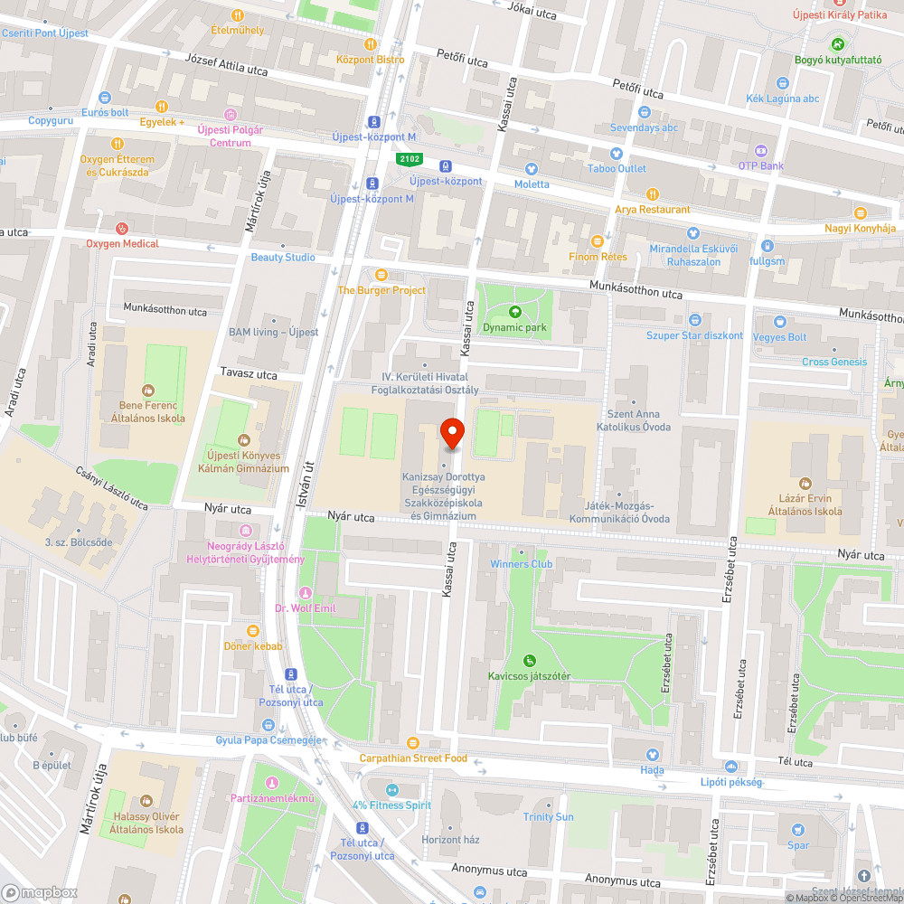 Balesetveszelyes járda bejelentés helye