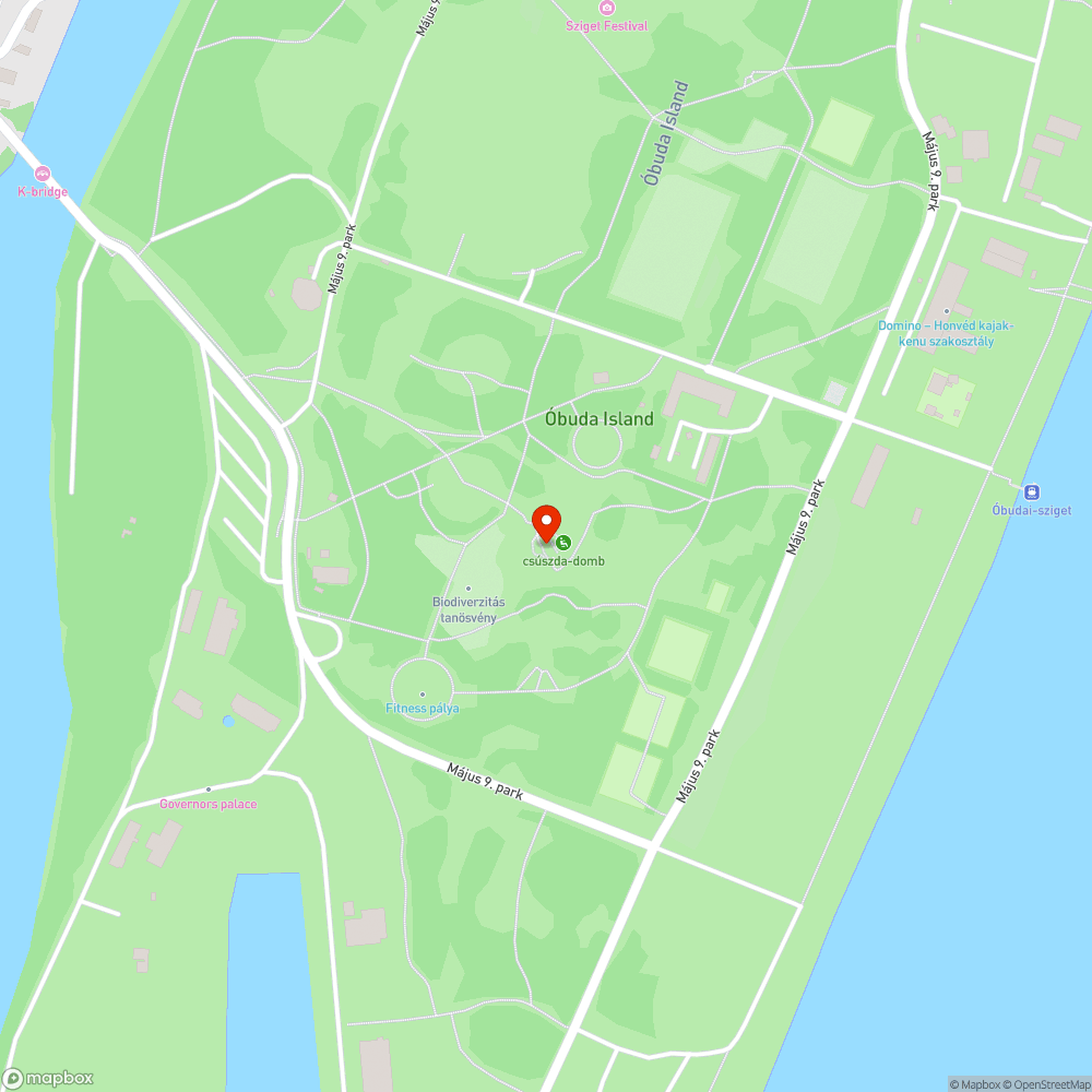 Hajógyári sziget csúszda bejelentés helye