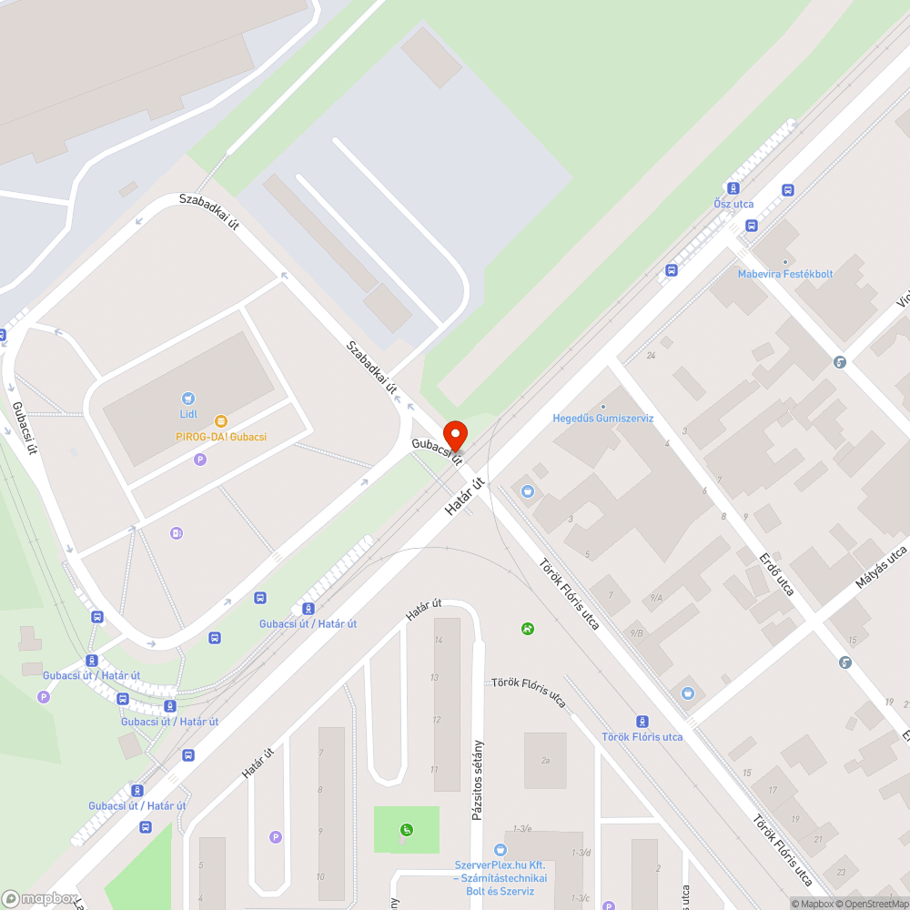 Beszakadt víznyelőrács bejelentés helye