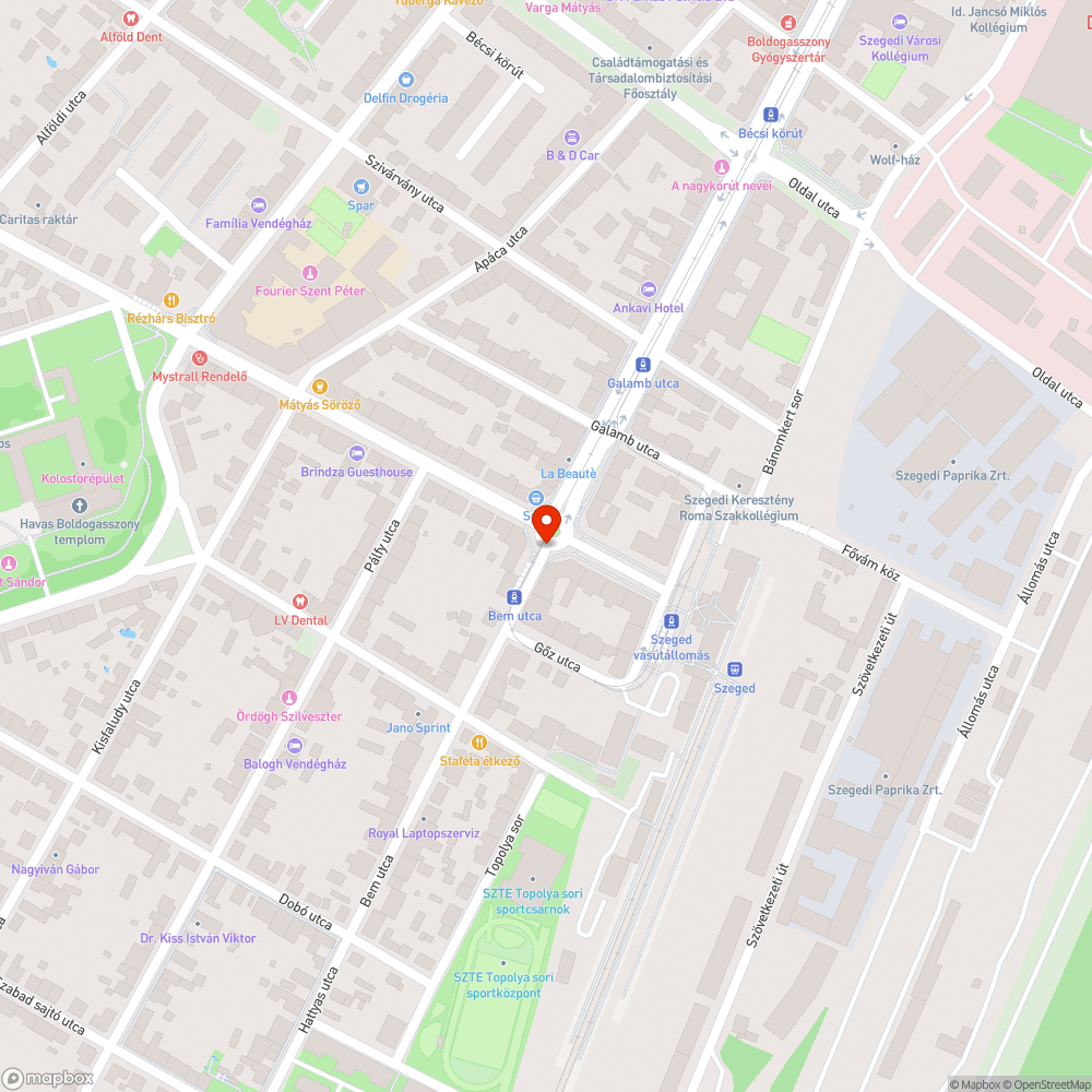 Megfakult tábla - Bem utca 1. bejelentés helye