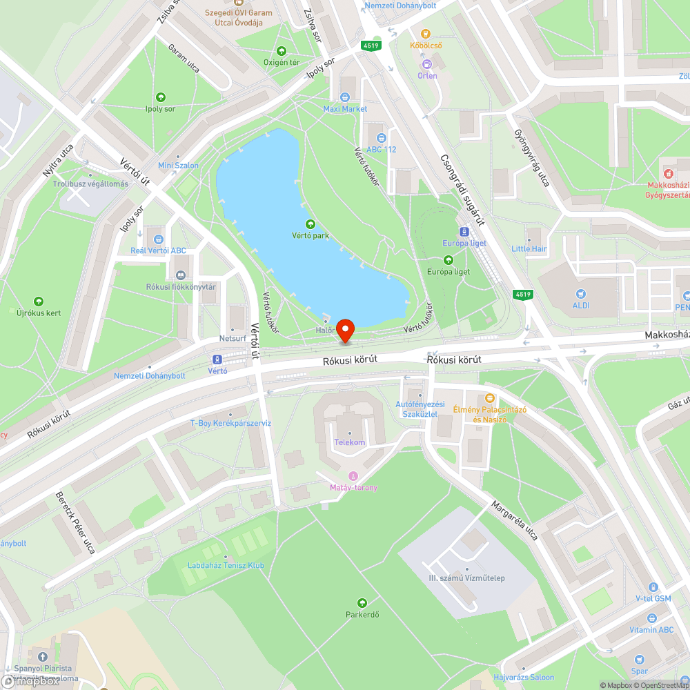 Megdőlt tábla - Rókusi krt 6. bejelentés helye