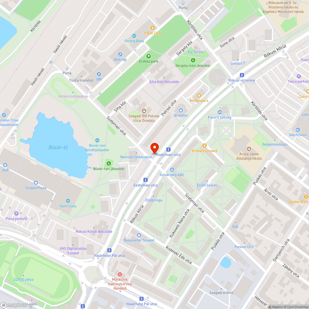 Csapszekrény fedele hiányzik - Rókusi krt. és Szatymazi utca kereszteződése bejelentés helye