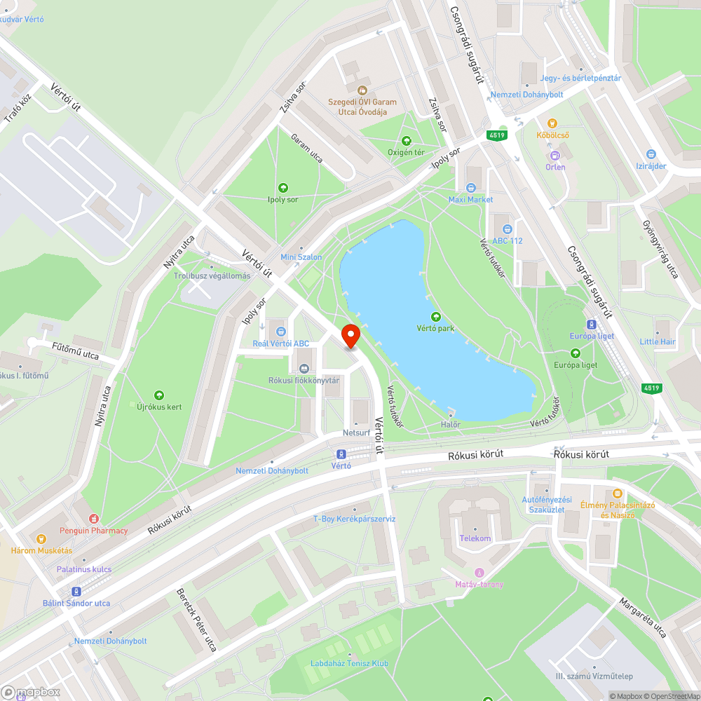 Járdahiba - Vértói út 3. bejelentés helye