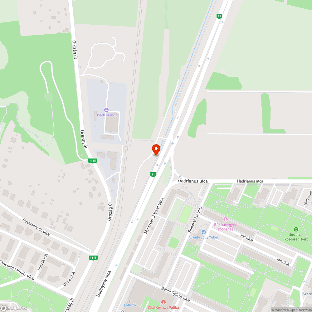 Árokba lökött bevásárlókocsi bejelentés helye