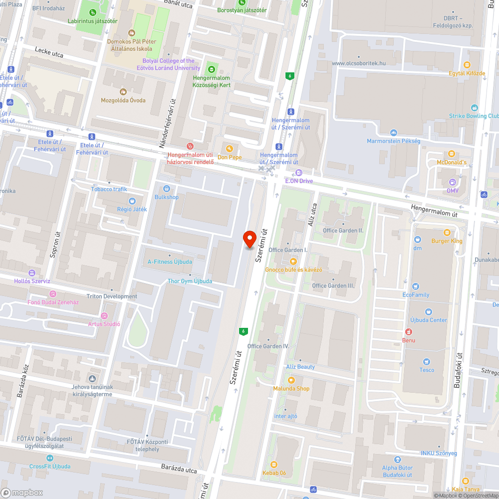 Szerémi kerékpárút gyűrődései bejelentés helye