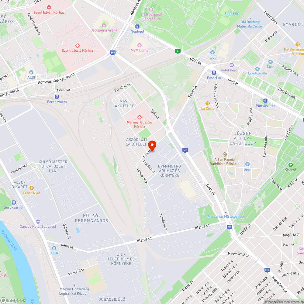 A tábla és a tűzcsap kidöntés bejelentés helye