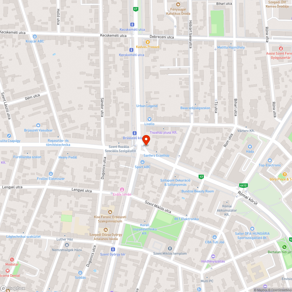 Elöregedett aknafedél - József A. sgt. és Római krt. sarka bejelentés helye