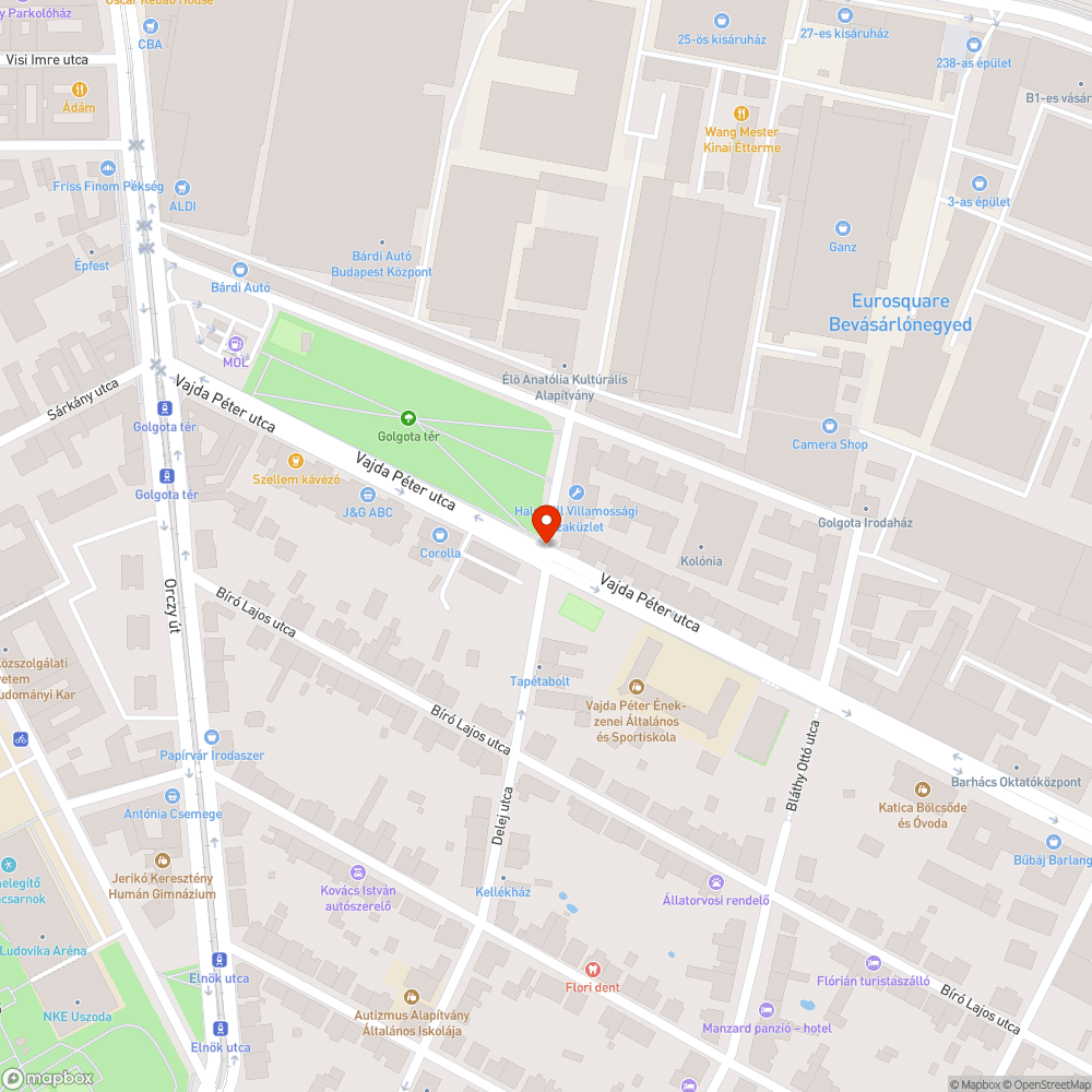 elhagyott autó bejelentés helye