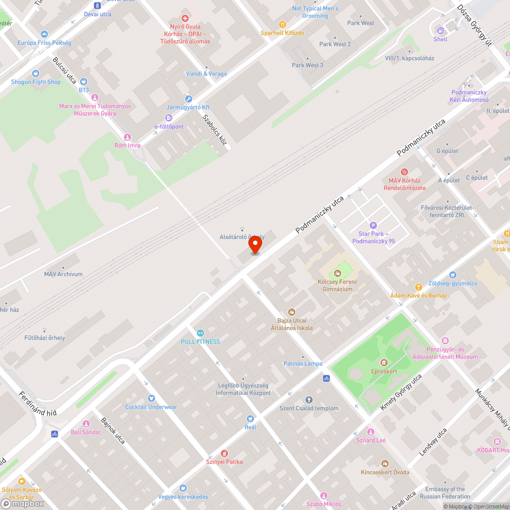 Sérült jelzőlámpa bejelentés helye