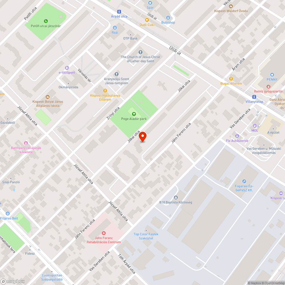 Parkolóban berogyott közmű fedél bejelentés helye