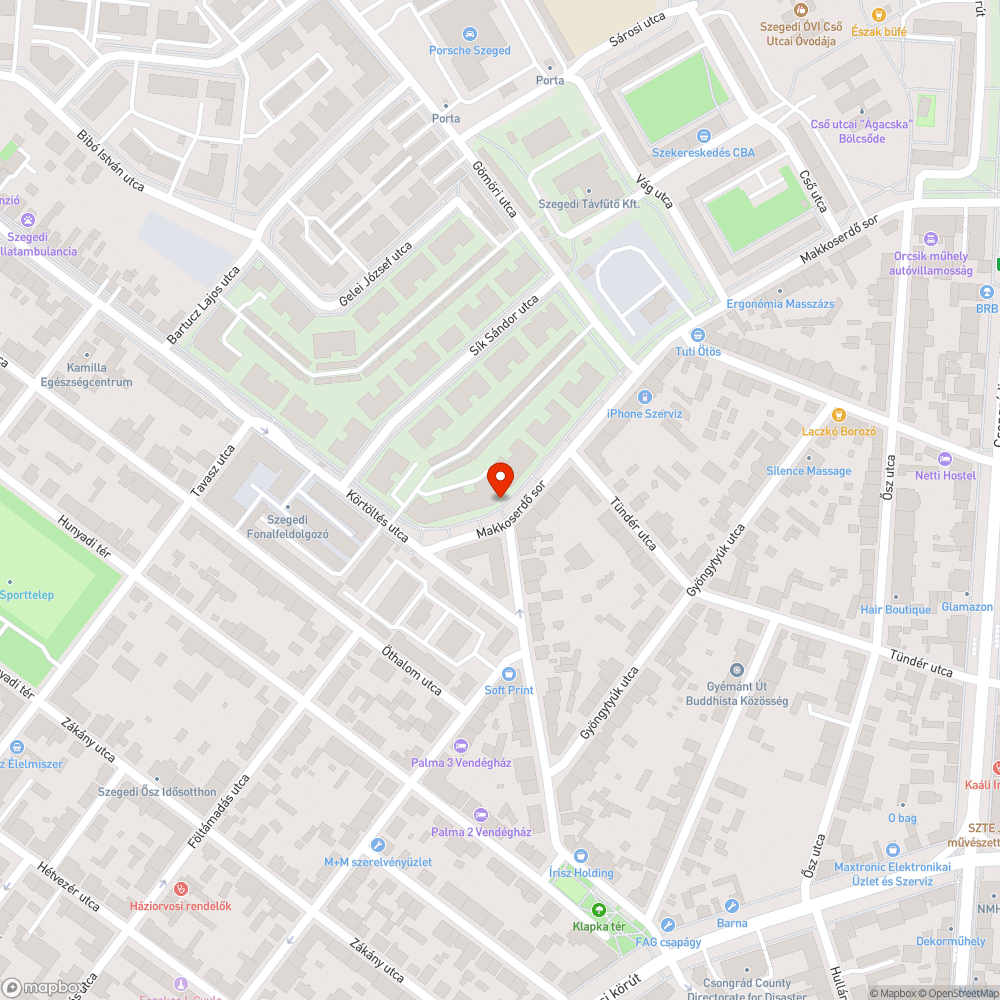 Járda hiánya - Makkoserdő sor 13. bejelentés helye