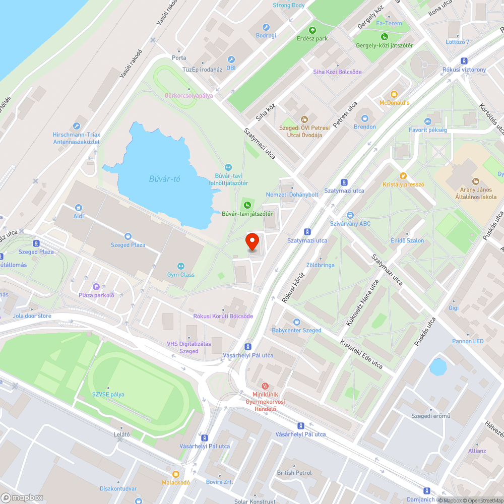 Megdőlt tábla - Rókusi krt. 33. bejelentés helye